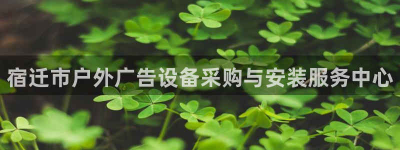 杏宇平台怎么样：宿迁市户外广告设备采购与