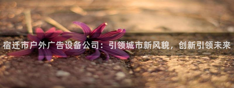 杏宇平台代理怎么样：宿迁市户外广告设备公