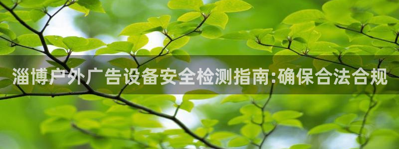 杏宇平台官网注册：淄博户外广告设备安全检